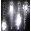 Svetelné LED cencúle vonkajšie, padajúci sneh - 30 cm/8 ks V3 multicolor