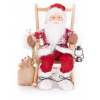 Dekorácia MagicHome Vianoce, Santa, sediaci, 46 cm