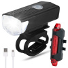 VERK GROUP Led svetelný set pre bicykel zadné predné usb pre bicykel