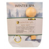 Winter Spa soľ do kúpeľa v darčekovom sáčku s vôňou zázvoru a mäty + drevená lyžička 150 g