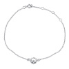 Silvego CLADDAGH strieborná retiazka na nohu 22-26 cm PRMC11005