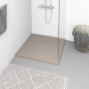 vidaXL Sprchová vanička SMC hnedá 80x80 cm