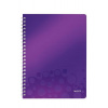 Blok Leitz WOW A4, PP, linka, purpurová 46370062