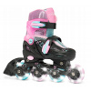 Raven Loret Glitter Black/Mint/Pink detské kolieskové korčule - LED kolieska - EU 30-33