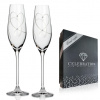 Poháre na šampanské 210 ml Srdce 25260 Crystals (2KS) (6560)