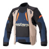 bunda HALO DRYSTAR, ALPINESTARS (tmavě modrá/khaki/oranžová/černá) 2026 L