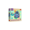 Puzzle drevené nepravidelné tvary Lilo a Stitch 50 dielikov 19,8x25,8cm