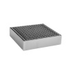 Podlahová plošina classic-line, zinkovaná, s roštom, zaťaženie 450 kg, 500x500x123