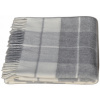Prikrývka na posteľ - Demiurg-2 prikrývka 200 x 155 cm krém, odtiene šedej (Prikrývka na posteľnú skóre jahňacieho vlnenia 100% poľská príroda)