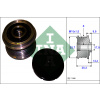 Voľnobežka alternátora Opel Adam, Astra J, Insignia INA 535020310 (Voľnobežka alternátora Opel Adam, Astra J, Corsa D, Insignia, Zafira C INA 535020310)