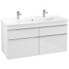 VILLEROY & BOCH Venticello závesná skrinka pod umývadlo, 4 zásuvky, 1153 x 502 x 590 mm, Glossy White, A92901DH