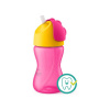 PHILIPS AVENT Hrnček 300 ml Bendy s ohybnou slamkou dievča žltá