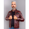 Max Original Leather Pánska kožená bunda JLI thunder red (4XL 62-64) - Thunder red - 4XL