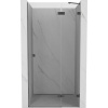 Mexen, Mexen Lunar pravé otočné sprchové dvere 80 cm, transparentné, pištoľový kov - 834-080-000-95-00-P