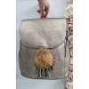 Katrin's Fashion Ruksak s kožušinkou SilviaRosa ruk009 - Bronzová ruk009