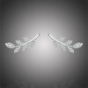 GRACE Silver Jewellery Stříbrné náušnice se zirkony Lily, stříbro 925/1000 E-BSE031/28 Stříbrná