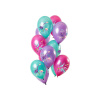 Folat balón, 33 cm, 12 ks - dinosaury metalické
