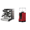 Rocket Espresso Appartamento TCA, copper + Eureka Mignon Silenzio, BL ferrari red