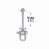 Domax MHD 130 Uchytenie hojdačky typ D M12 x 130 mm