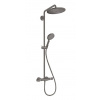Hansgrohe Croma Select S - Sprchový set Showerpipe 280 s termostatom, EcoSmart, kefovaný čierny chróm 26891340