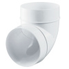 VENTS Koleno okrúhle PVC 90° Ø125 mm