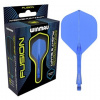 8792 Letky Winmau FUSION MEDIUM MODRÉ - úzky závit (FUSION - dĺžka násadky 34 mm)