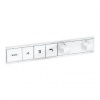 Hansgrohe RainSelect - Batéria pod omietku na 3 spotrebiče, matná biela 15381700