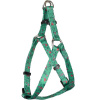 Postroj pre plameniaky Step&Go Samar Green - postroj pre psa step-in, nylon, vzor plameniaka, listy, zelený - XS