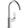 HANSGROHE Rebris E páková umývadlová batéria s otočným výtokom, s odtokovou súpravou s tiahlom, výška výtoku 222 mm, chróm, 72576000