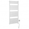 Aqualine TONDI-E DE480T Elektrický rovný radiátor, 60x133cm, biely