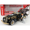 Autoworld Auburn 851 Speedster otvorený 1935 s figúrkou pána Monopoly 1:18 Čierne zlato