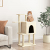 vidaXL Škrabadlo pre mačky so sisalovými stĺpikmi krémové 97 cm 172064
