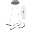 Moderné LED závesné stropné svietidlo Ring + diaľkové ovládanie APP389-CP Chrome