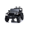 Beneo Elektrické autíčko JEEP Wrangler, Jednomiestne, Kožené sedadlá, Rádio s Bluetooth prehrávačom, SD/USB vstup, čierne
