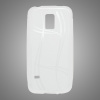 Puzdro gumené Samsung G800 Galaxy S5 mini transparentné