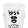 Pánské tričko Sexy policista, Barva Bílá, Velikost 2XL Bezvatriko.cz 0152