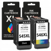 Atramentové kazety Canon PG 545 +546 iP2850 MG2450 2455 2550 2950 TS3350 TS3450 3351