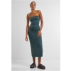 Ladies Bandeau Midi Dress - bottlegreen M