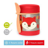 SKIP HOP Zoo Termoska na jedlo s lyžičkou/vidličkou Líška 325 ml, 3r+