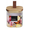 Excellent Houseware Sklenená nádoba na potraviny Stripe Square 750ml
