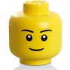 Úložný box LEGO úložná hlava (veľkosť L) - chlapec (5711938030216)