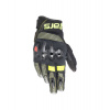 Rukavice HALO, ALPINESTARS (černá/zelená/žlutá fluo) 2025 2XL