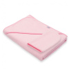 Detská froté osuška s kapuckou New Baby BASIC 100x100 ružová