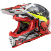 Prilba LS2 MX437 Fast Evo Crusher Black Red XXL (Prilba LS2 MX437 Fast Evo Crusher Black Red XXL)