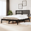 Posteľný rám čierny borovicový masív 140x190 cm-ForU-3101007
