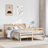 zahrada-XL Posteľný rám s čelom 150x200 cm borovicový masív 3306686