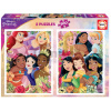 Puzzle Disney Princess Educa 2x500 dielov a Fix lepidlo