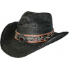 Stars & Stripes Klobúk westernový Brenda Stars & Stripes, čierny Obvod hlavy: 55-56 cm