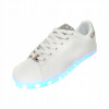 LED SVIETIACE TENISKY Adidas Športové BIELE NABÍJACIE USB 38