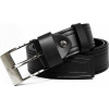 Čierny kožený opasok PRS-05-BGE 88-103 95